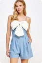 Bow Front S/L Romper