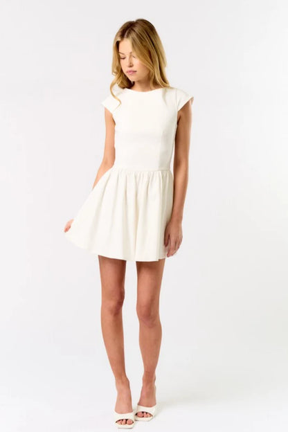 Cap Sleeve Mini Dress