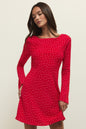 Campbell Dot Crepe Mini Dress