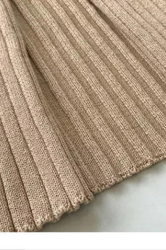 Knitted Ribbed Sleeveless Maxi Dress