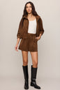 Ivory Suede Short
