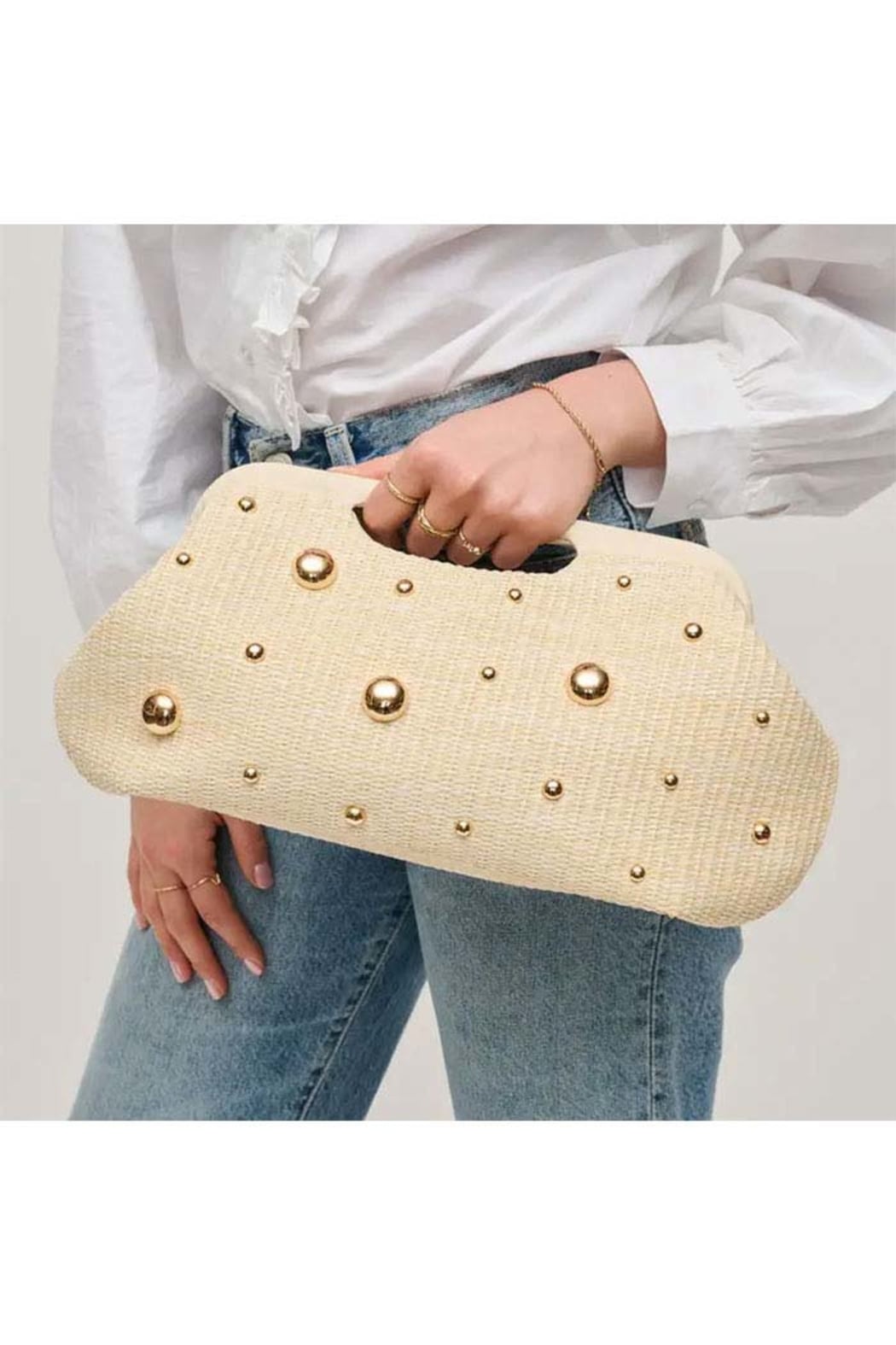 Mallory Studded Clutch