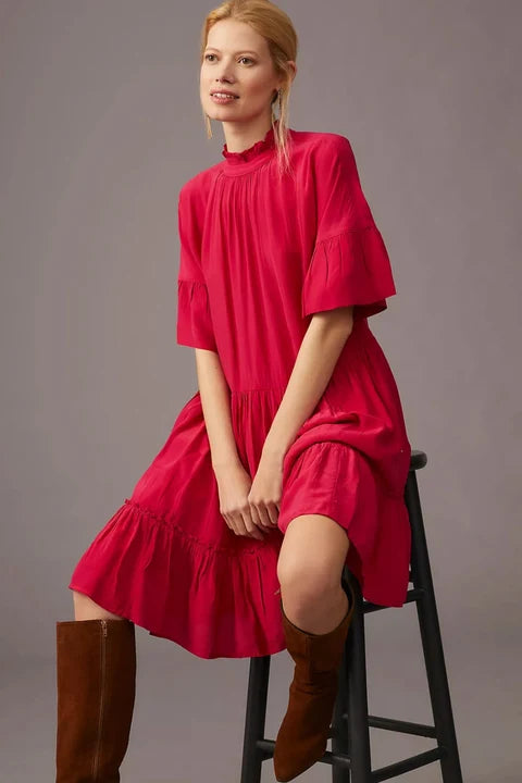 Pink Ruffle Dress