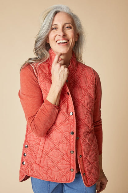 Quilted Cotton Windjammer Vest
