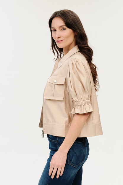 Short Sleeve Flutter Jacket