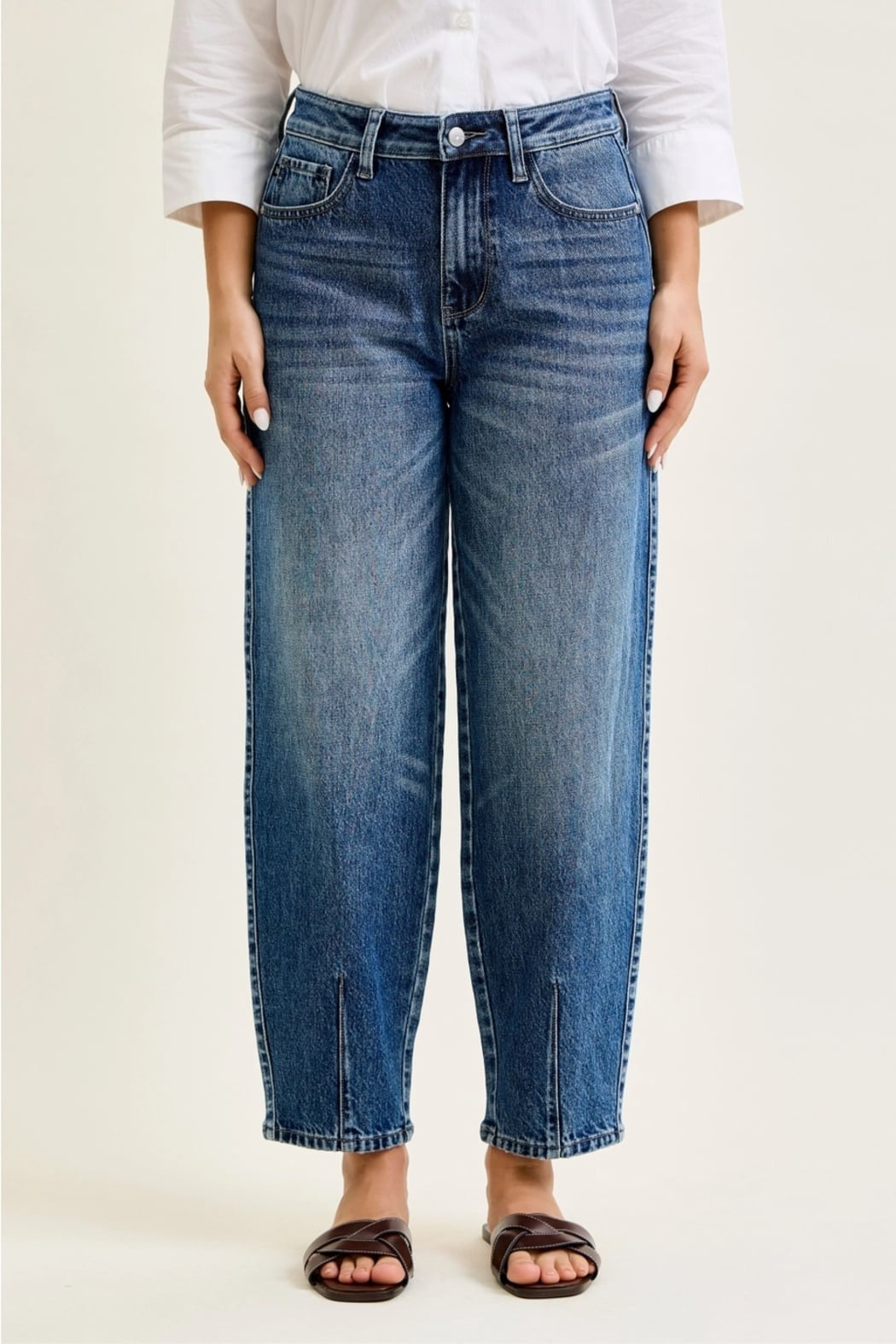 Judy Blue Rigid Magic Barrel Jean With Dart Detailing