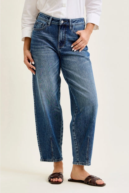 Judy Blue Rigid Magic Barrel Jean With Dart Detailing