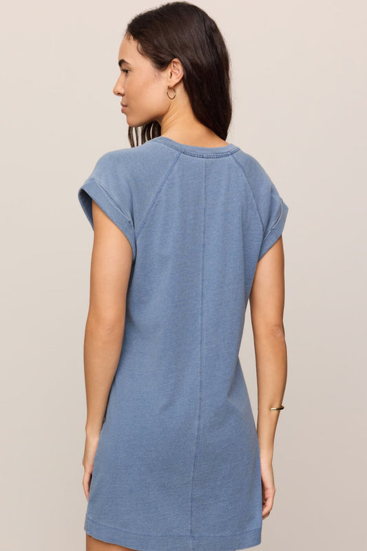Jersey Denim Mini Dress